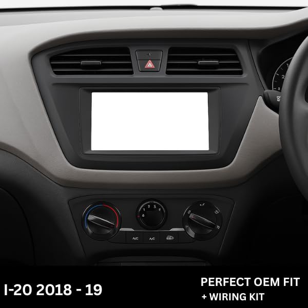 Android Stereo Frame 9 Inch (Suitable For Hyundai i20 Elite 2018-2019) with Power Cable Connector
