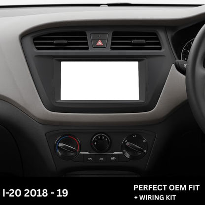 Android Stereo Frame 9 Inch (Suitable For Hyundai i20 Elite 2018-2019) with Power Cable Connector