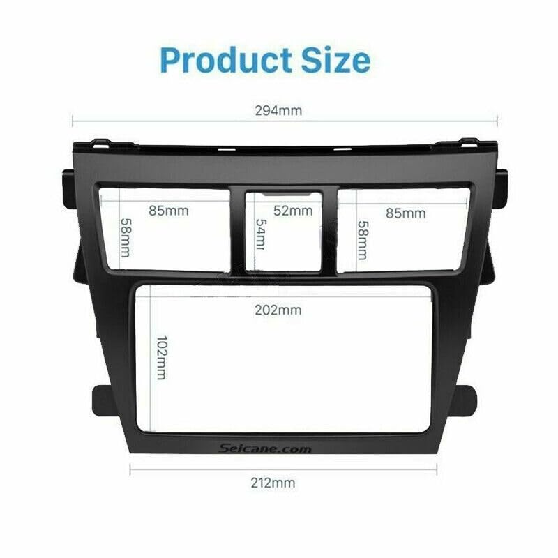 Android Frame 9 inch (Suitable for Base Model Toyota Yaris) Toyota Car Stereo Frame with Wiring