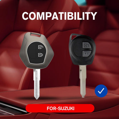 NH ONE Car Key Metal Case Premium Design, Compatible with Maruti Suzuki 2-Button Remote Key