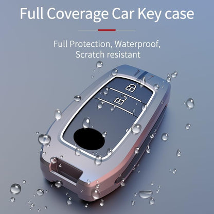 Premium Metal Key Cover with Keychain for Toyota Innova | Fortuner | Land Cruiser | Suzuki Invicto | Hilux| Zinc Alloy Case with Full Protection