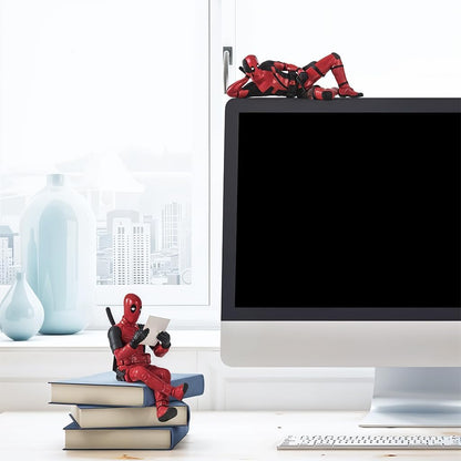 Deadpool Action Figure (3 pcs) PVC Model Universal Decorative for Car Dashboard, Office Desk, Home Decor, Unique Action Marvel Figure
