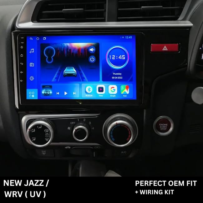 Android Stereo Frame (Suitable For Honda Jazz 2014-2021) 9 Inch with Power Cable Connector | Durable & Scratch-Resistant