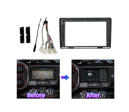 Android Frame 9 inch (Suitable for Base Model Toyota Etios Liva 2011-2016) Toyota Car Stereo Frame with Wiring
