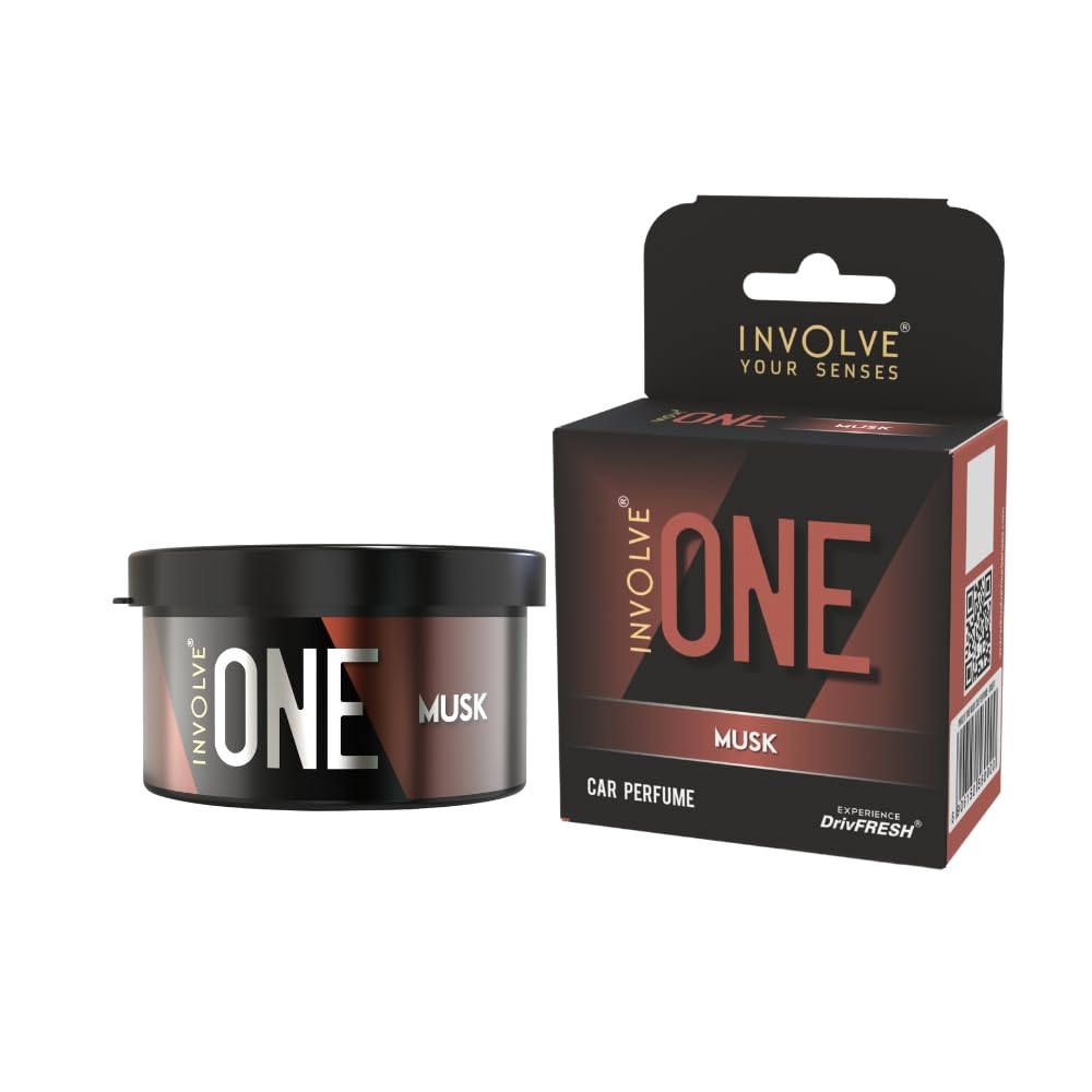 Involve Your Senses One Musk Organic Car Perfume, Involve Your Senses Strong Fiber Air Freshener to Freshen'up Your Car | car fresheners | Long lasting fragrance