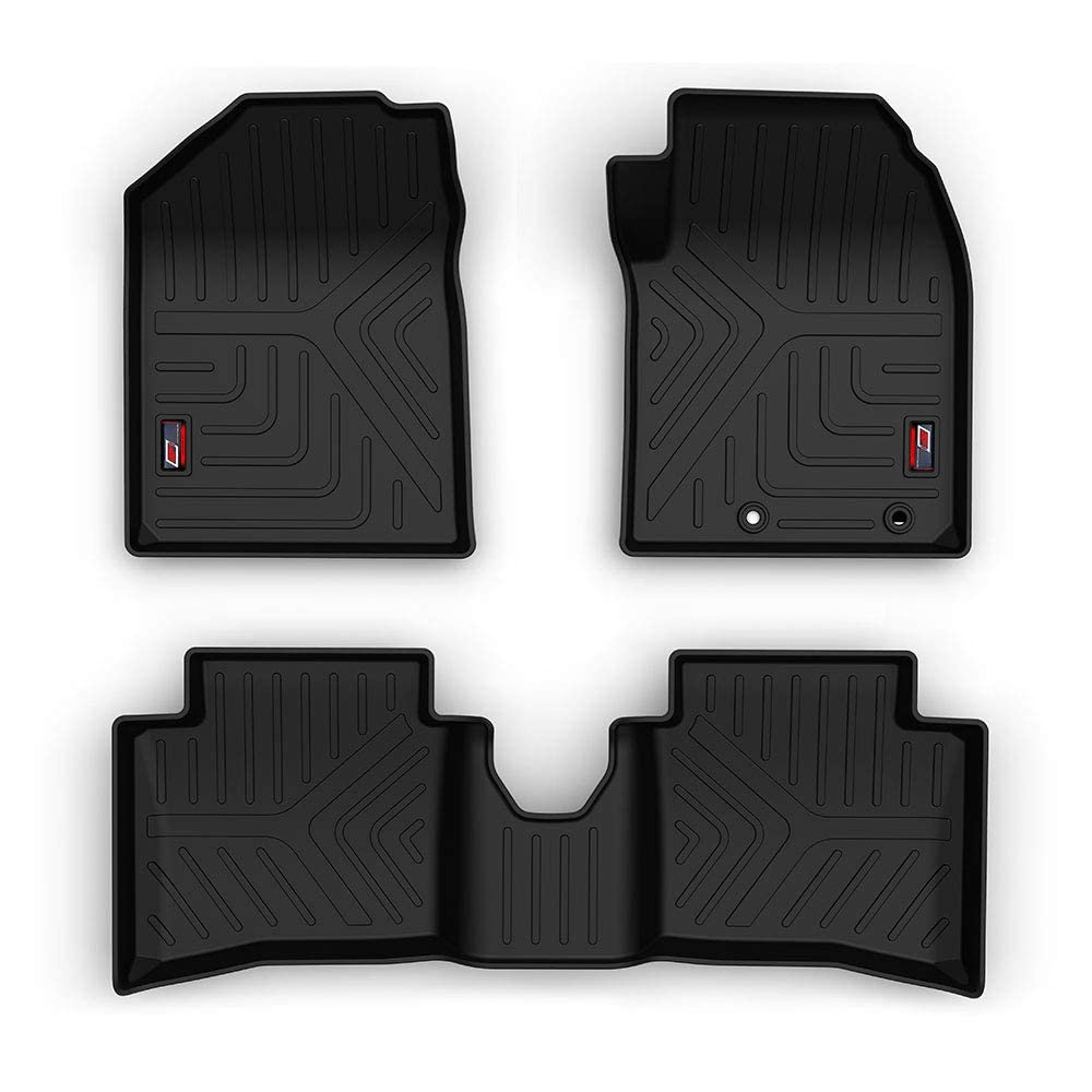 GFX Car Floor Mats for Hyundai i20 (2020–2021) | Waterproof | Anti-Slip | All-Weather | Stylish Protection | Sleek Black