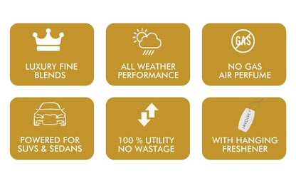 Involve your senses Elements Pro - Gold Dust - Luxury Spray Car Air Perfume - Car Accessories interior car perfumes and relax fresheners
