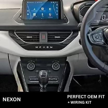 Android Stereo Frame (Suitable For Tata Nexon) 9 Inch with Power Cable Connector | Durable & Scratch-Resistant