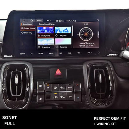 Android Frame 9 inch | Compatible with Kia Sonet – Premium ABS | Scratch & Heat Resistant | Plug & Play Wiring