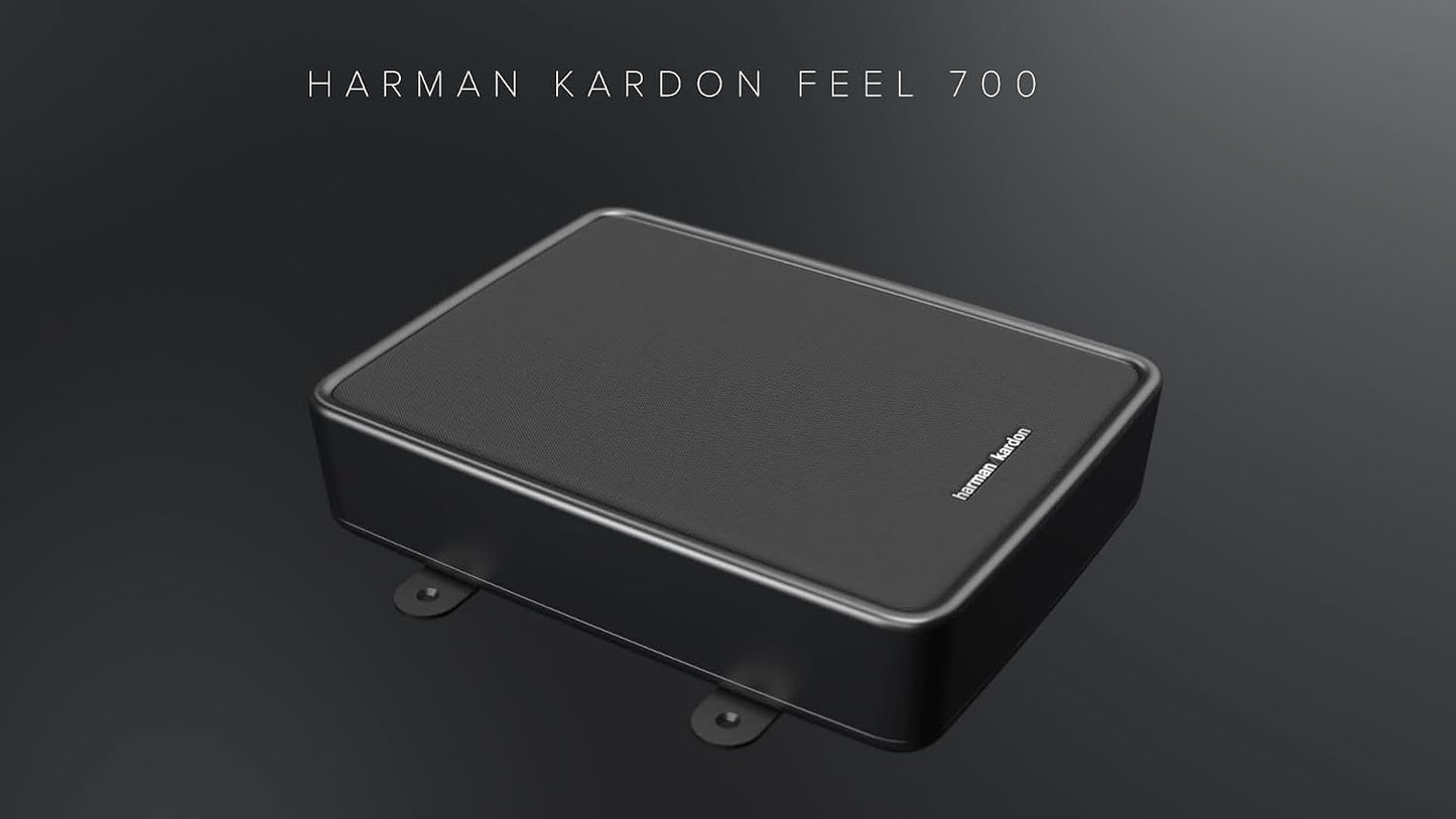 Harman Kardon Feel 700 7-Inch Active Underseat Subwoofer | 125W RMS / 250W Peak | Built-in Class D Amplifier