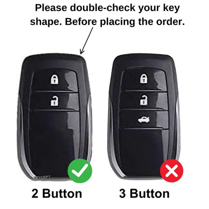 Premium Metal Key Cover with Keychain for Toyota Innova | Fortuner | Land Cruiser | Suzuki Invicto | Hilux| Zinc Alloy Case with Full Protection