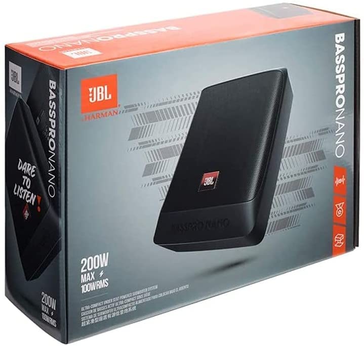JBL BassPro Nano – Ultra-Compact Active Under-Seat Subwoofer | 100W RMS