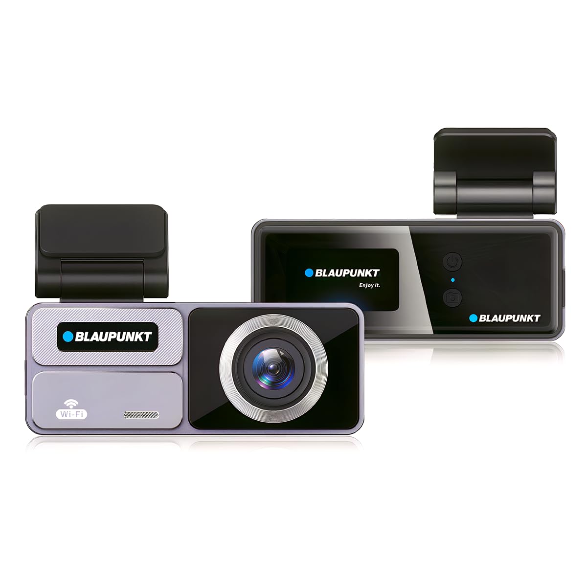 Blaupunkt DC 606 WiFi Dashcam for Car – Full HD 1080p, Wide-Angle, G-Sensor, Loop Recording, Parking Monitor, App Support – SD Card Not Included