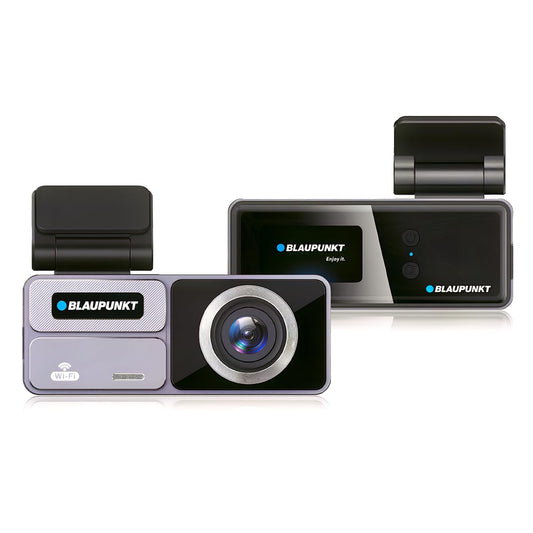 Blaupunkt DC 606 WiFi Dashcam for Car – Full HD 1080p, Wide-Angle, G-Sensor, Loop Recording, Parking Monitor, App Support – SD Card Not Included