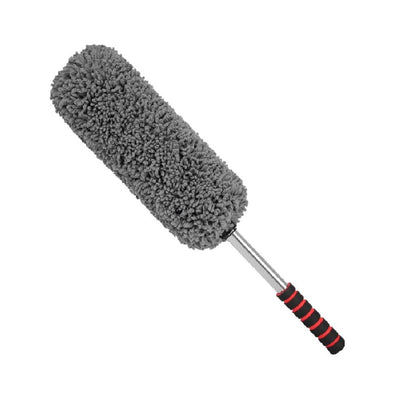Car Duster Multipurpose Microfiber Cylindrical Wash Brush Solar Panel Cleaner Vehicle Interior and Exterior Cleaning Kit with Extendable Handle for Car, Bike