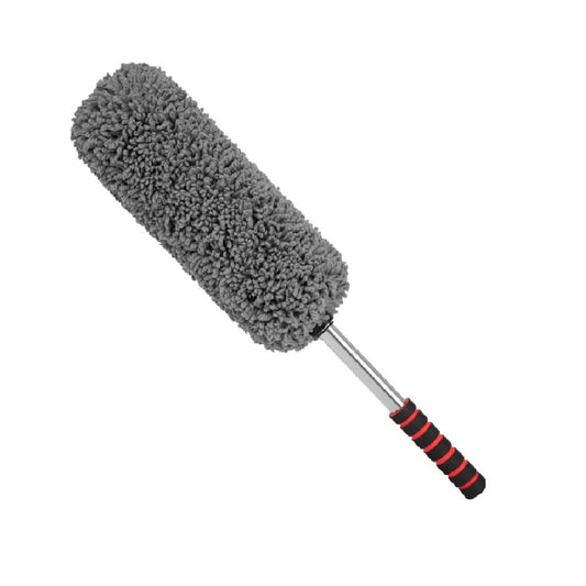 Car Duster Multipurpose Microfiber Cylindrical Wash Brush Solar Panel Cleaner Vehicle Interior and Exterior Cleaning Kit with Extendable Handle for Car, Bike