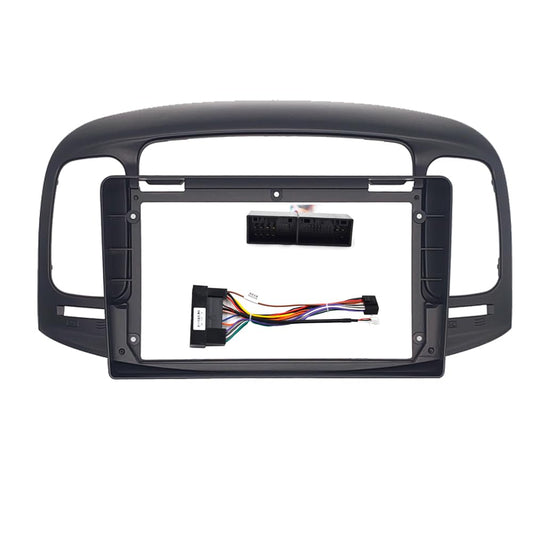 Android Frame – 9 Inch | Compatible with Hyundai Verna (2006–2011) | Black | Premium ABS | Scratch Resistant | Plug & Play Wiring