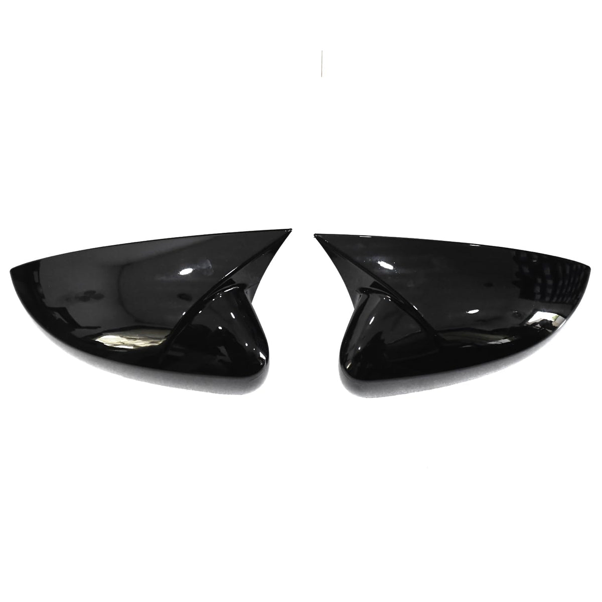 Batman Style Car Mirror Cover | Compatible with Toyota Urban Cruiser and  Maruti Suzuki Brezza| Gloss Black |Set of 2