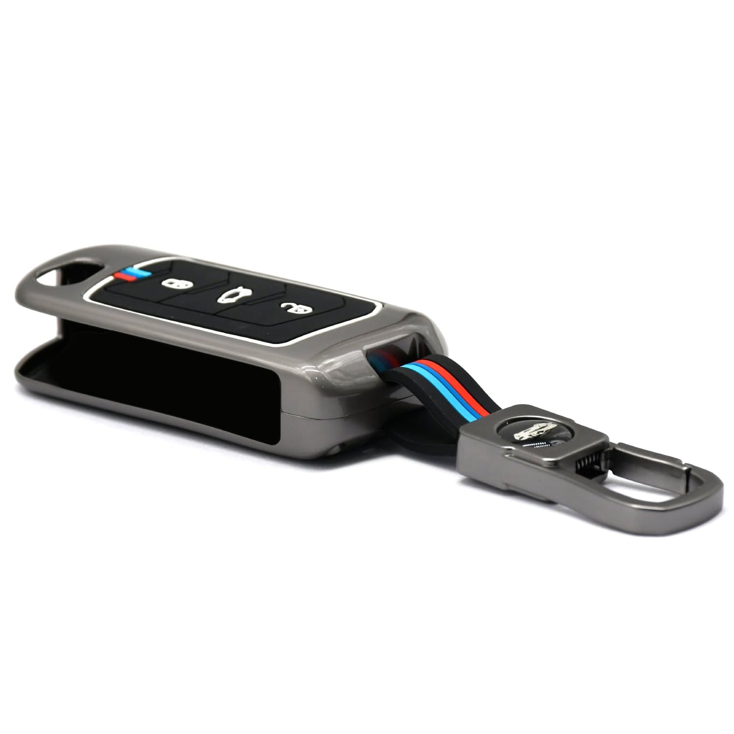 Metal Key Cover Compatible with Mahindra Scorpio, Marazzo | XUV 300, XUV 700 | XUV 400 EV | Bolero | Thar | TUV 3 Button Flip Key