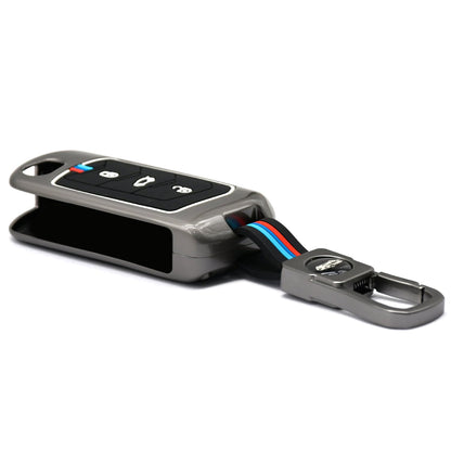 Metal Key Cover Compatible with Mahindra Scorpio, Marazzo | XUV 300, XUV 700 | XUV 400 EV | Bolero | Thar | TUV 3 Button Flip Key