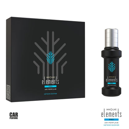 Involve your senses Elements Pro- Meteor Shower - 30 Ml| Refreshing Car Perfume Spray With Hanging Card|200 + Sprays | car perfumes and fresheners