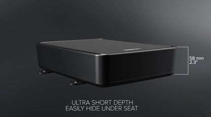 Harman Kardon Feel 700 7-Inch Active Underseat Subwoofer | 125W RMS / 250W Peak | Built-in Class D Amplifier