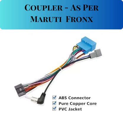 Android Stereo Frame 9 Inch Suitable For Maruti Suzuki Fronx with Power Cable Connector
