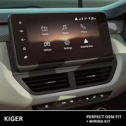 Android Stereo Frame (Suitable For Renault Kiger) 9 Inch with Power Cable Connector | Durable & Scratch-Resistant