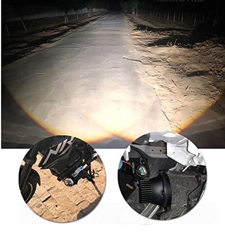 3-Inch IPHPro Led 3 Colour Projector With High Low Beam White Yellow White+Yellow 3000K 4800K 6000K Super Bright Output For Car Bumpers