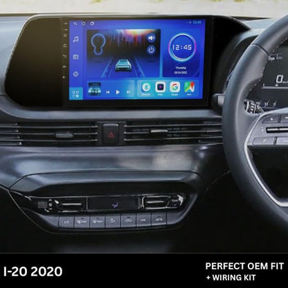 Android Stereo Frame 9 Inch (Suitable For Hyundai i20 2020) with Power Cable Connector