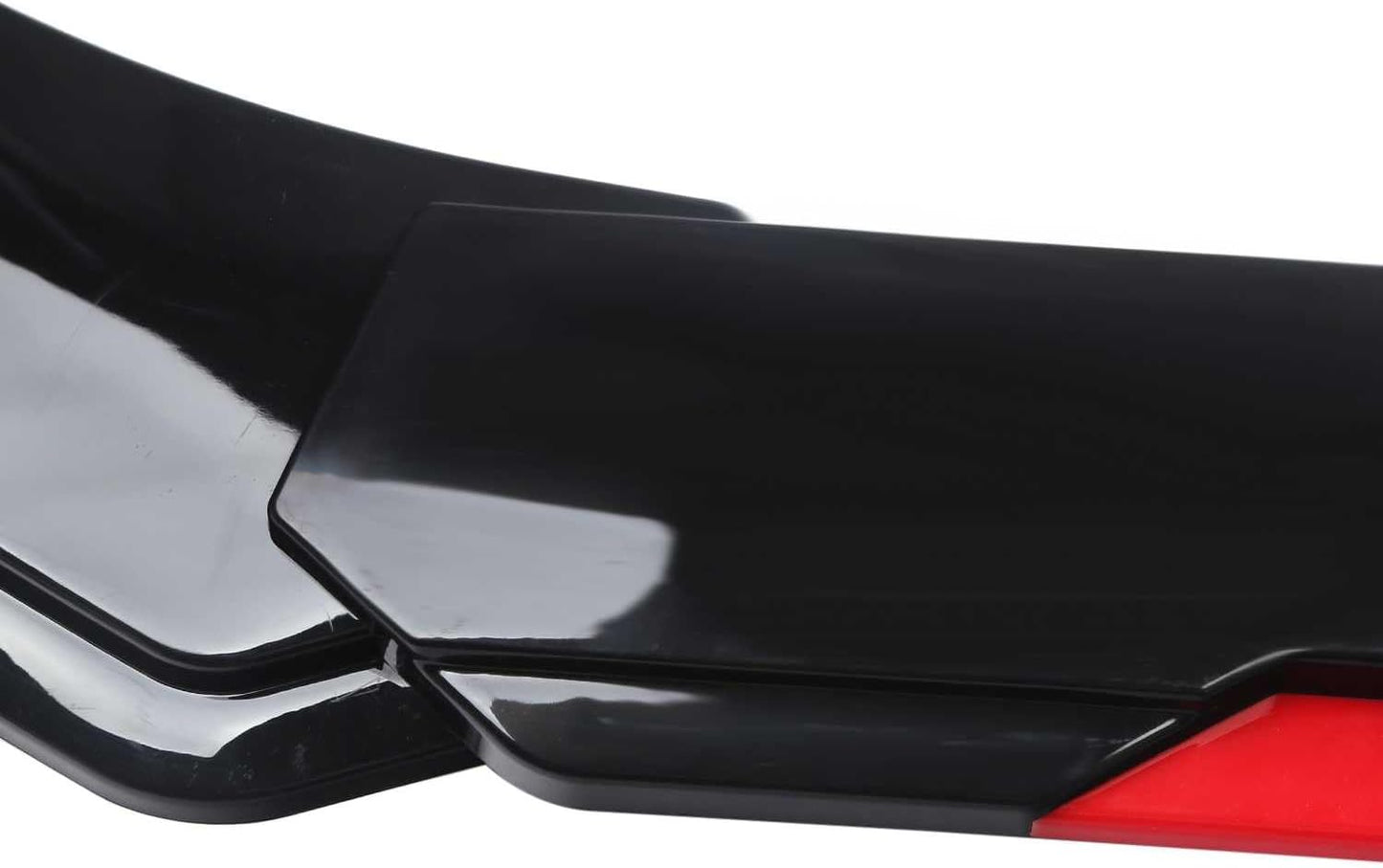 Front Bumper Lip Spoiler Bumper Spoiler 4 Split Front Bumper Spoiler Cover Trim Upgrade Scratch Resistant Protector Lightweight Aero