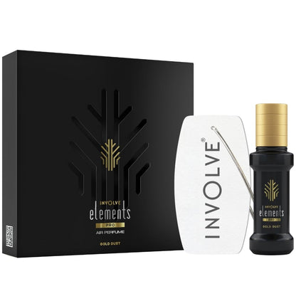 Involve your senses Elements Pro - Gold Dust - Luxury Spray Car Air Perfume - Car Accessories interior car perfumes and relax fresheners