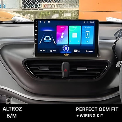 Android Stereo Frame (Suitable For Tata Altroz B/M) 9 Inch with Power Cable Connector | Durable & Scratch-Resistant