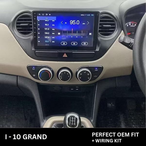 Android Stereo Frame 9 Inch (Suitable For Hyundai Grand i10 2015) with Power Cable Connector