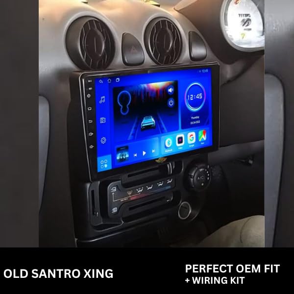 Android Stereo Frame 9 Inch (Suitable For Hyundai Santro Xing) with Power Cable Connector