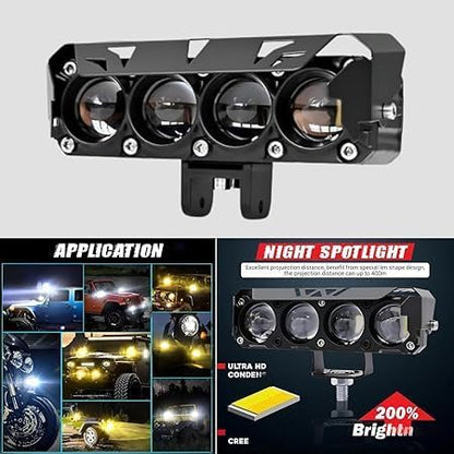 Universal Car Fog & Warning Flashing Light – Powerful LED Alarm & Safety Light (12 V / 24 V Compatible)