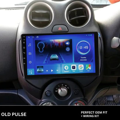 Android Frame – 9 Inch | Compatible with Renault Pulse (Old Model) | Black | Premium ABS | Scratch Resistant | Plug & Play Wiring