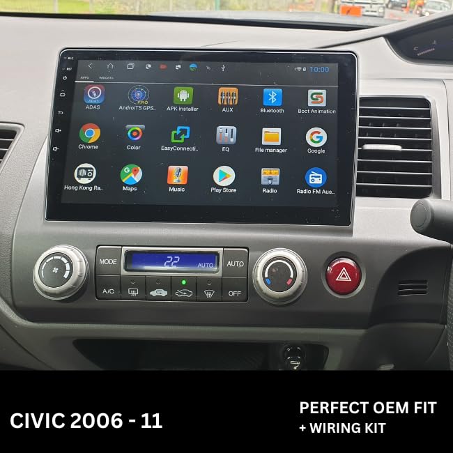 Android Stereo Frame (Suitable For Honda Civic 2006-2011) 9 Inch with Power Cable Connector