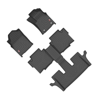 GFX Car Floor Mats for (8 Seater) Innova (2009-2015) Onwards Manual – Ultimate Durable, Easy-Clean, Stylish Protection in Sleek Black