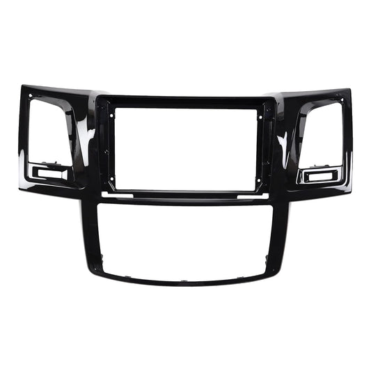 Android Frame – 9 Inch | Compatible with Toyota Fortuner Base Model (2008–2015) | Black | Premium ABS | Scratch Resistant | Plug & Play Wiring