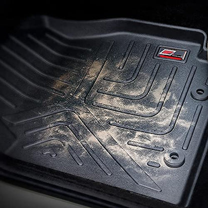 GFX Car Floor Mats for Renault Kiger (2021 Onwards Manual) | Waterproof | Anti-Slip | All-Weather | Stylish Protection | Sleek Black