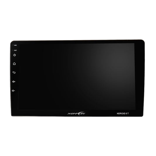 Nippon NDROID 9T 2/32 GB Car MediaPlayer with QLED Display, Built-in Wireless Carplay and Android Auto, Android V13, BT v5.2, Supports WiFi 2.4&5G, AHD Rear Camera