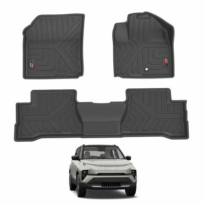 GFX Car Floor Mats for Tata Punch EV (2023 Onwards) | Waterproof | Anti-Slip | All-Weather | Stylish Protection | Sleek Black