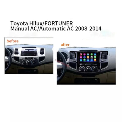 Android Frame 9 inch (Suitable for Base Model Toyota Fortuner 2008-2015) Toyota Car Stereo Frame with Wiring