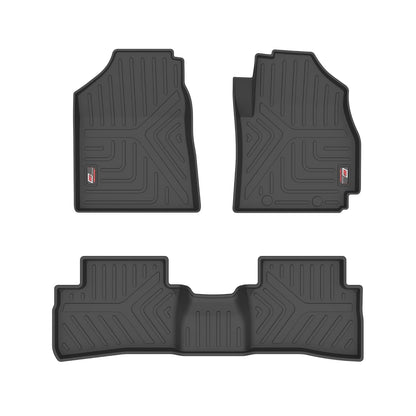 GFX Car Floor Mats for KIA Seltos (2023 Onwards) | Waterproof | Anti-Slip | All-Weather | Stylish Protection | Sleek Black