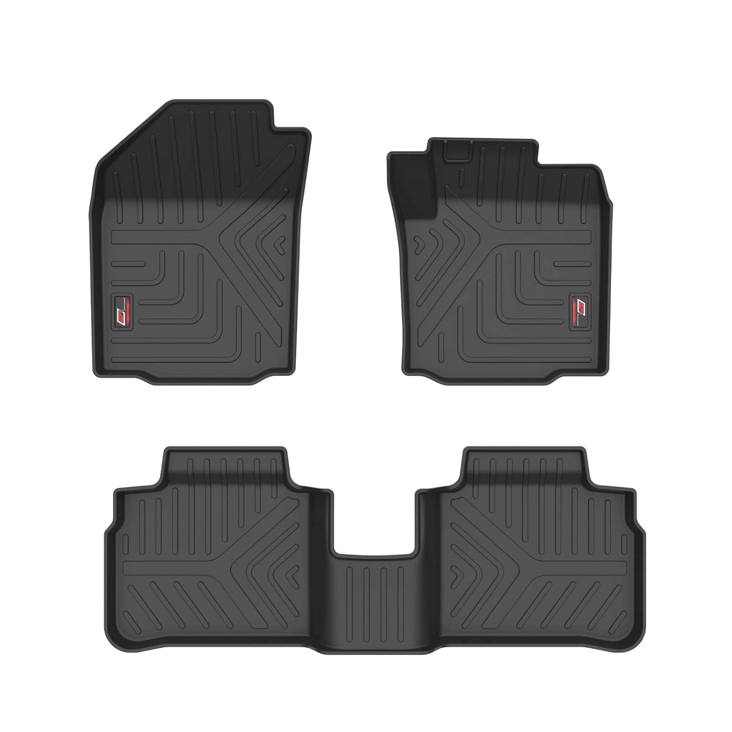 GFX Car Floor Mats for Toyota Fortuner New Drive (2025 Onwards) | Waterproof | Anti-Slip | All-Weather | Stylish Protection | Sleek Black