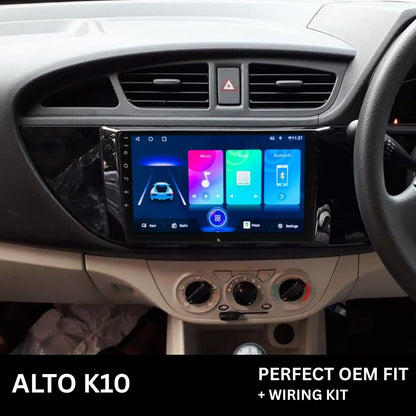 Android Stereo Frame (Suitable For Maruti Alto K10 2016-2020) 9 Inch with Power Cable Connector | Durable & Scratch-Resistant