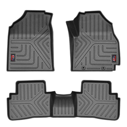 GFX Car Floor Mats for Hyundai Creta (2020–2024) | Automatic/Manual | Waterproof | Anti-Slip | All-Weather | Stylish Protection | Sleek Black