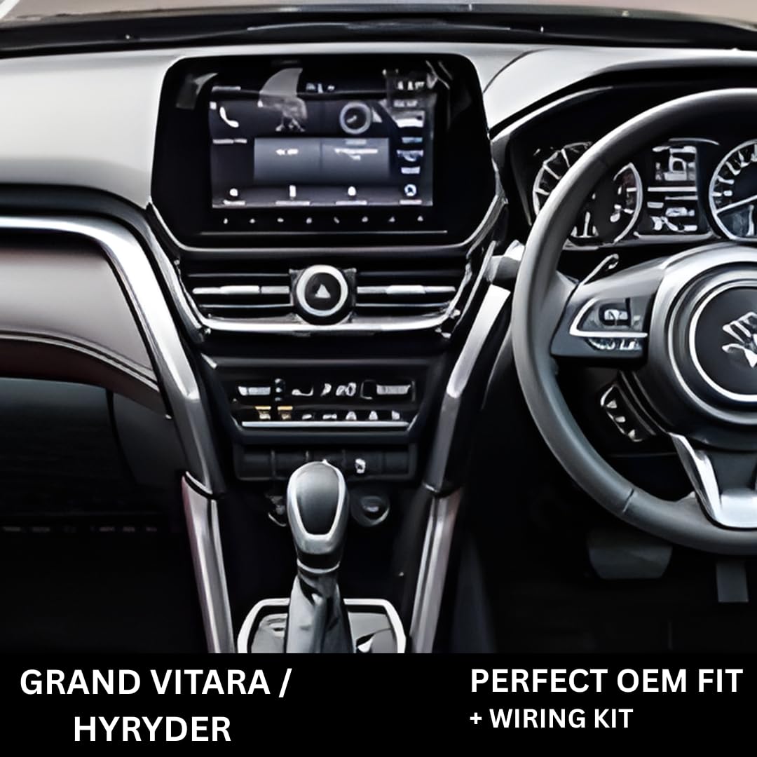 Android Stereo Frame (Suitable For Maruti Grand Vitara) 9 Inch with Power Cable Connector | Durable & Scratch-Resistant