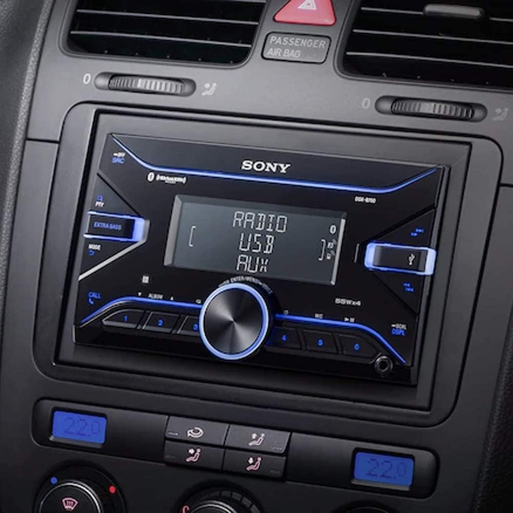 Sony Car Stereo DSX-B700 Double Din Digital Media Receiver with Bluetooth, USB, AUX, FM (Black), PRE Out - 3 x 2V, Output Power - 55W x 4, 10 Band Equalizer, Variable Colour Key Illumination